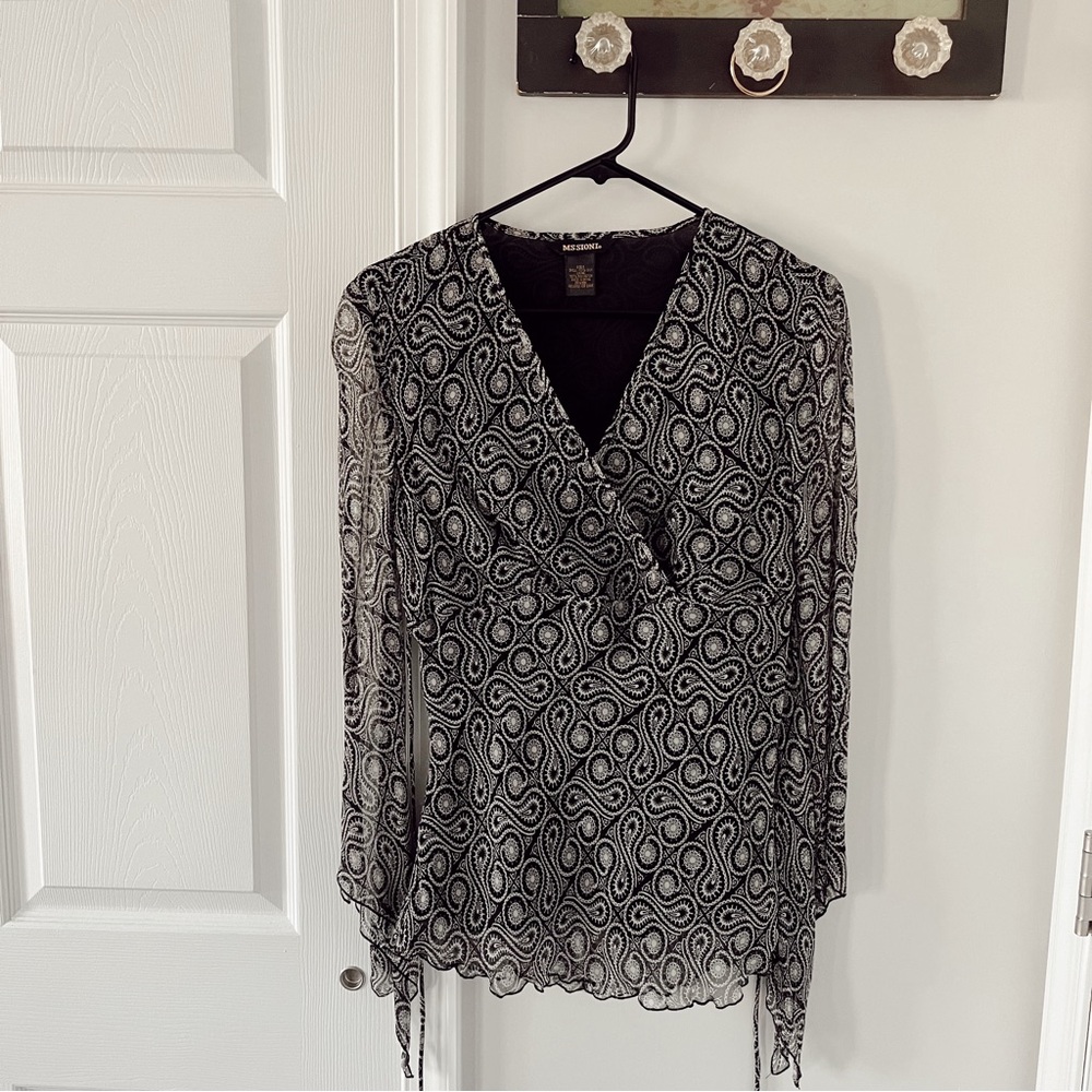sheer blouse